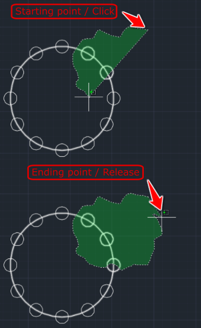 روشهای انتخاب اشیا در اتوکد